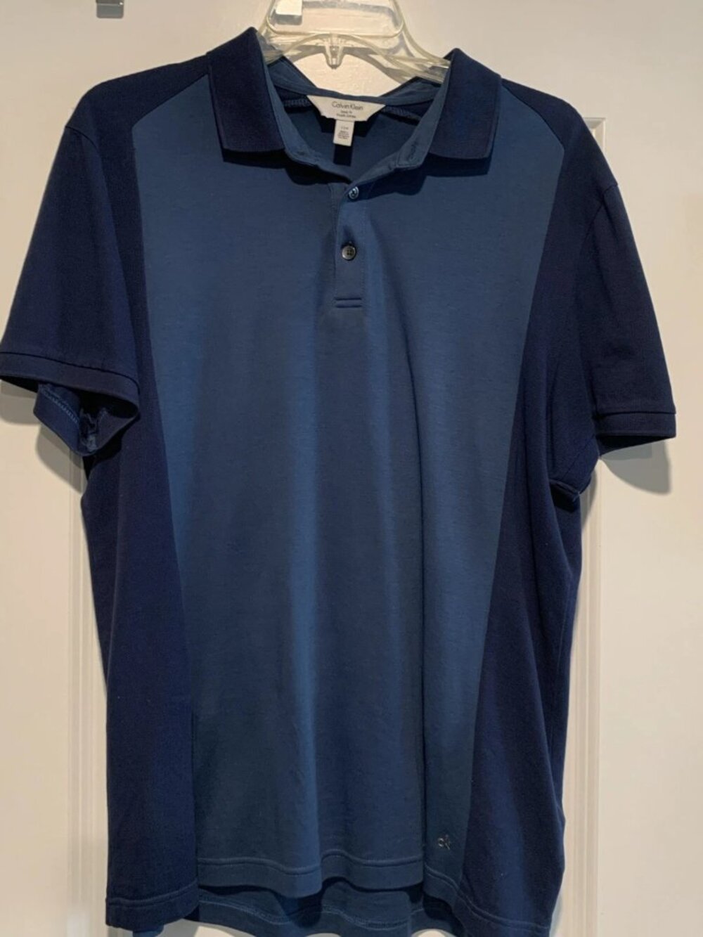 Men’s Calvin Klein Polo shirt size L, Body Fit, Blue
